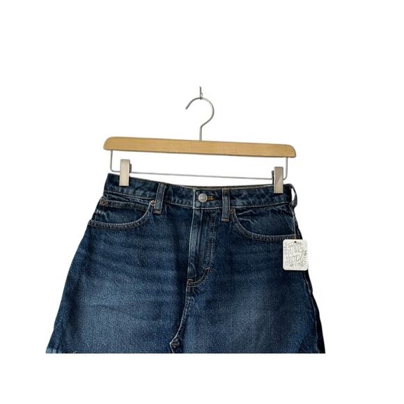 We The Free By Free People Bailey Denim Skirt Medium Wash Size 31 New - Picture 2 of 7